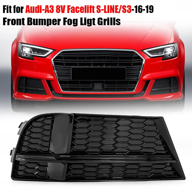 Right Side Fog Light Cover for AUDI A3 8V S-LINE (2017-2019)