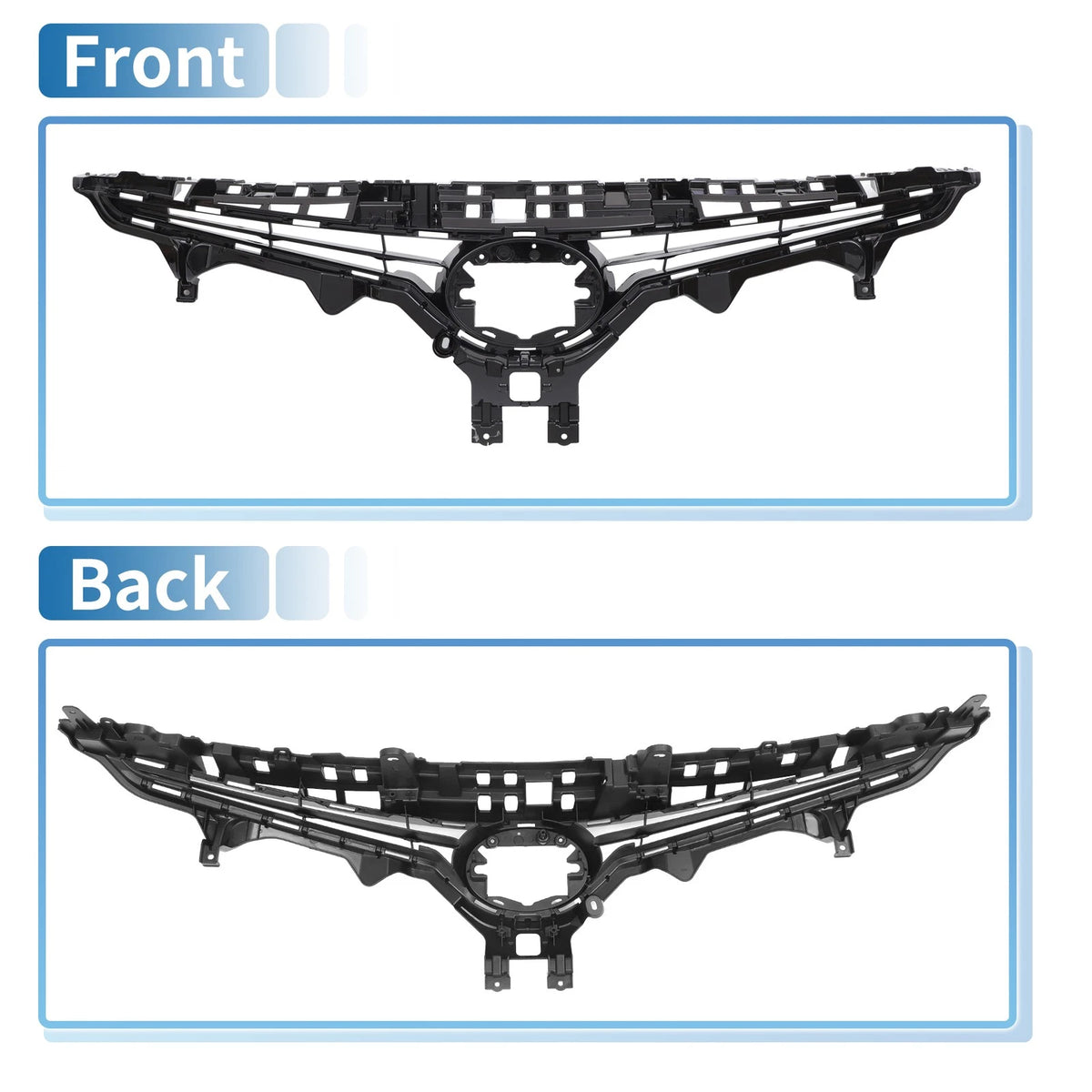 Front Bonnet Bumper Grille for Toyota Camry SE 2021-2022 Black