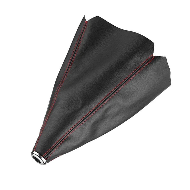 Black PU Leather Dustproof Shift Stick Cover for Universal Cars