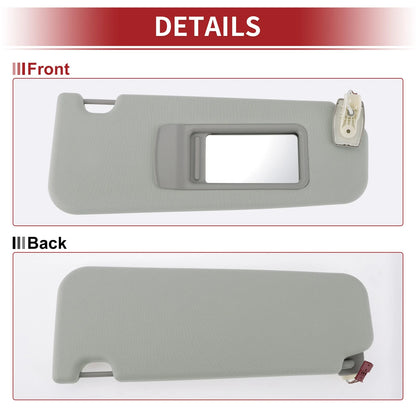 Right Car Sun Visor for BMW F10 F18 2011-2016 with Mirror 2 x 51167248856