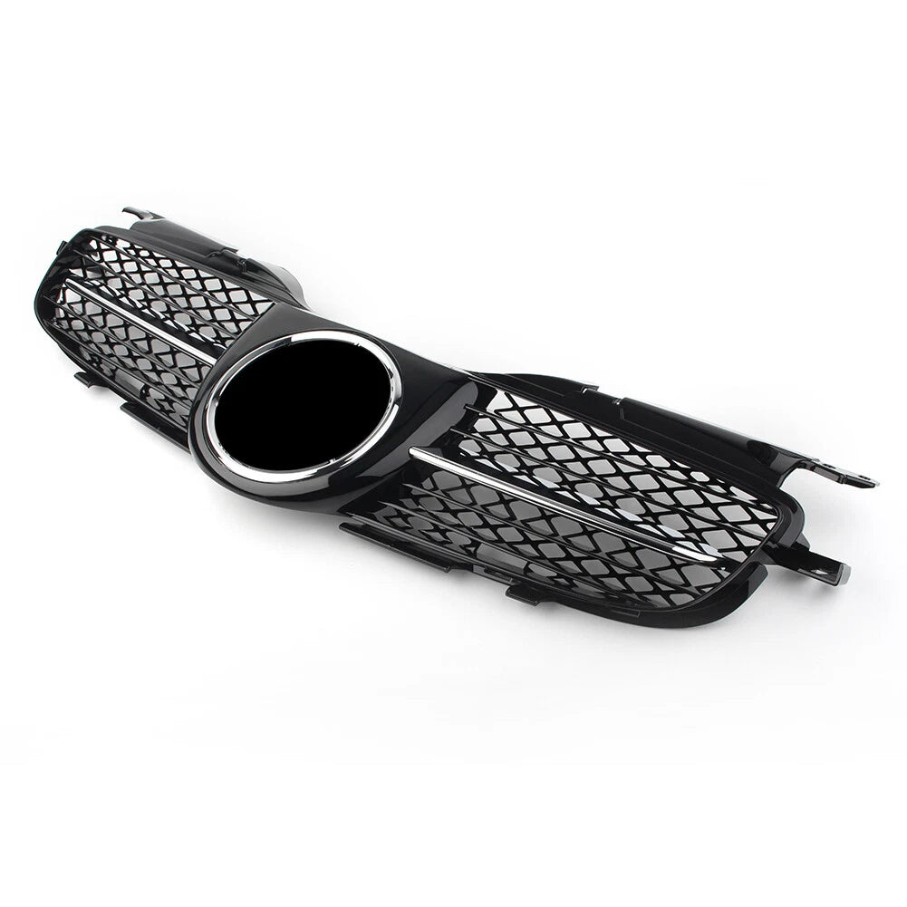 Chrome Black Front Upper Grill for Mercedes Benz R170 W170 SLK Class (1998-2004)