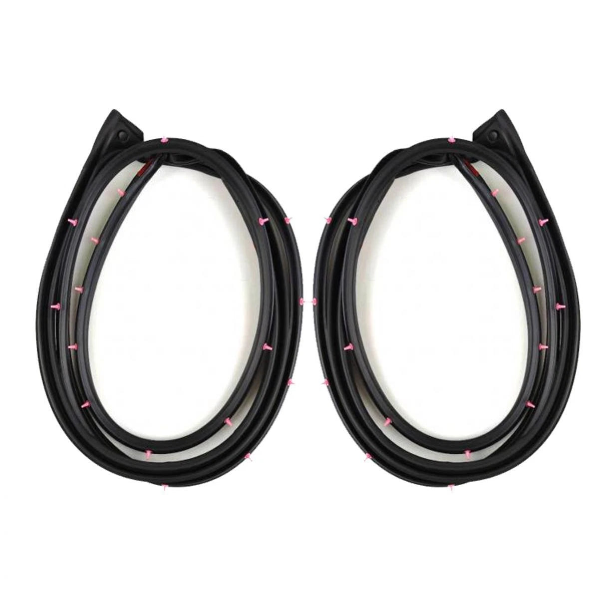 Door Rubber Seal Weatherstrip FL+FR Fits Toyota Vios NCP42 4D Sedan 2003-06 D05