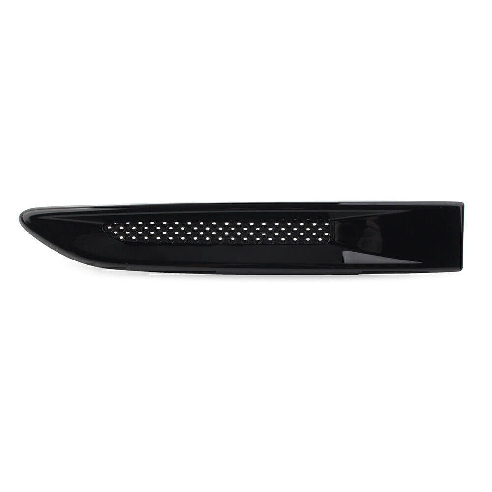 Black Front Side Fender Air Vent Grille Trim for Jaguar XE F-Pace XF (2015-2023)