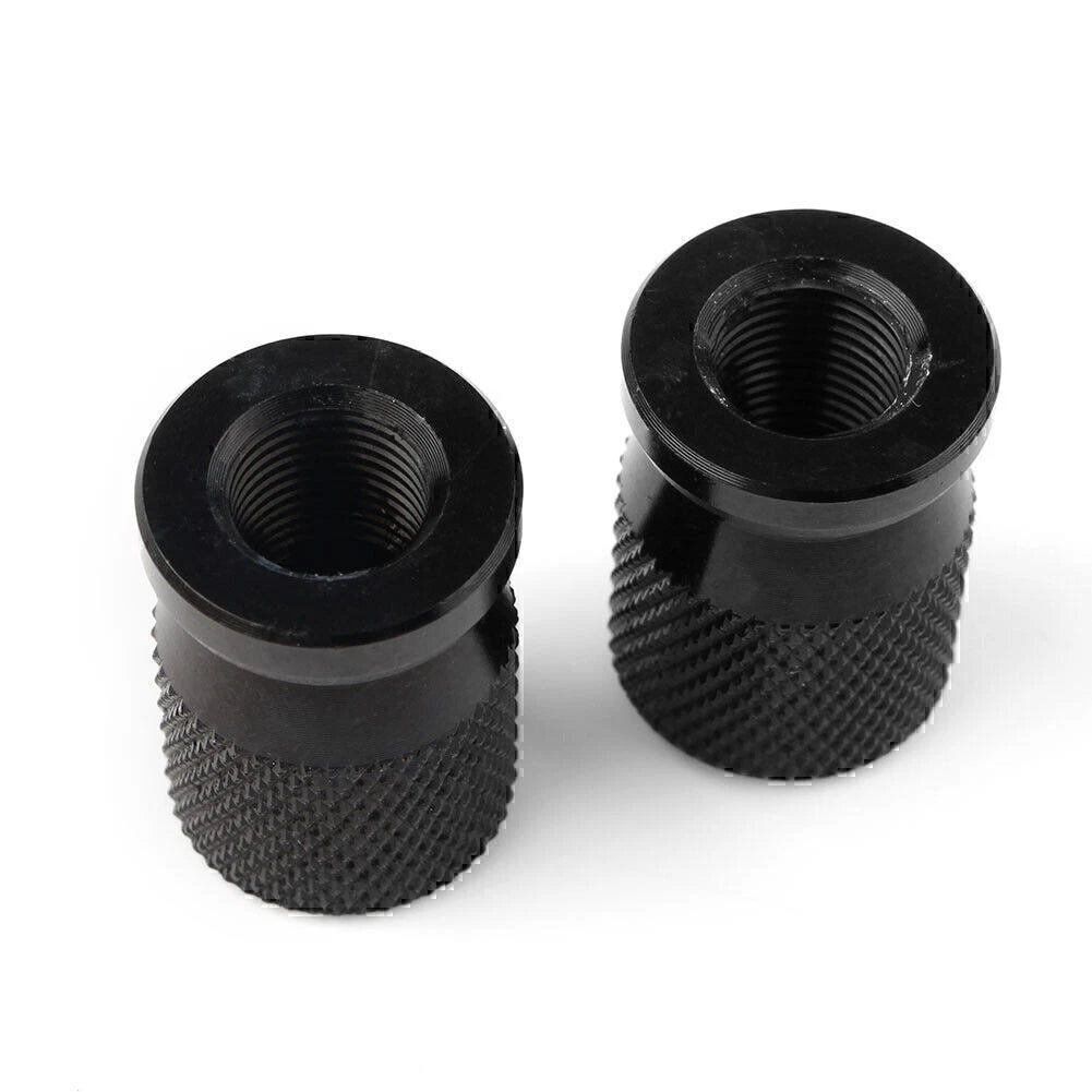 Black Tyre Air Valve Caps for Car Truck Motorcycle Bike (Universal)