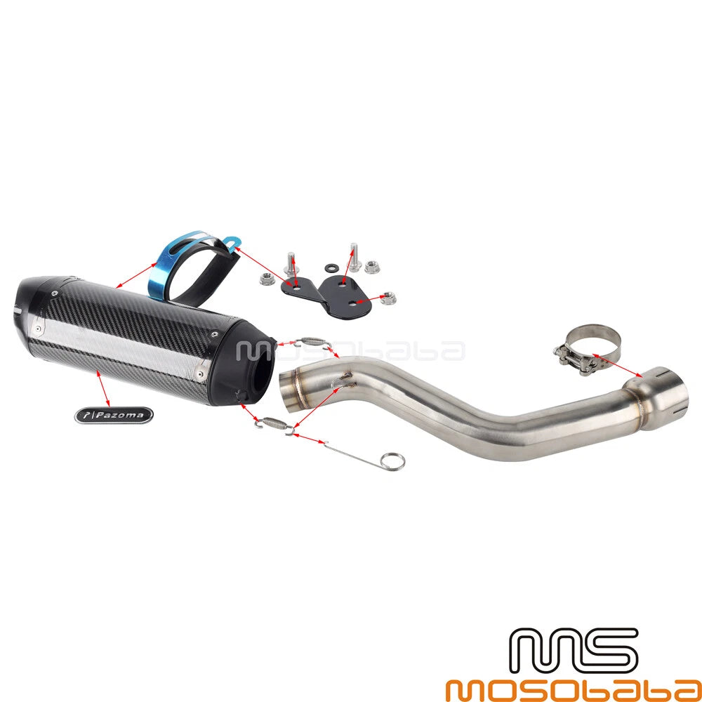 Exhaust Muffler Link Pipe Set for Harley Pan America 1250 Special (2021-2023)