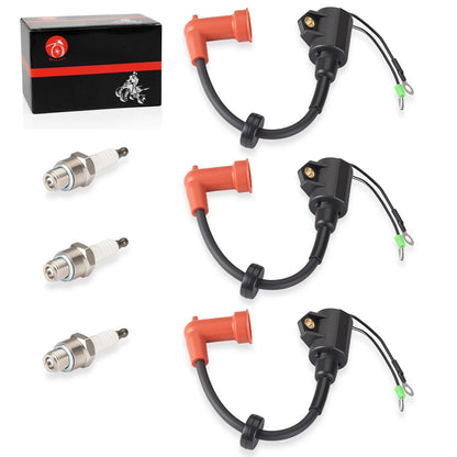 Ignition Coil Spark Plug for Yamaha 9.9-250HP, 2-Stroke/4-Stroke Models