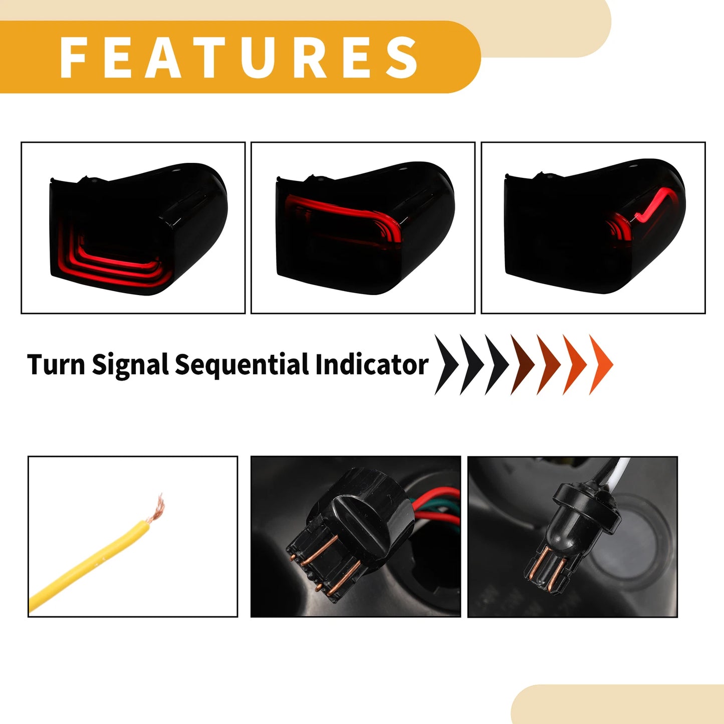 OLED Tail Lights Assembly for Toyota FJ Cruiser (2007-2014)