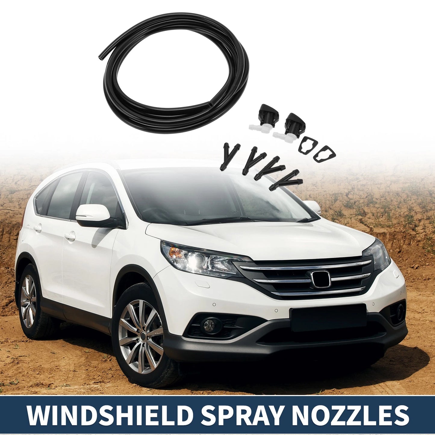 Front Windshield Washer Nozzles for Ford F-250 Super Duty (2008-2016)
