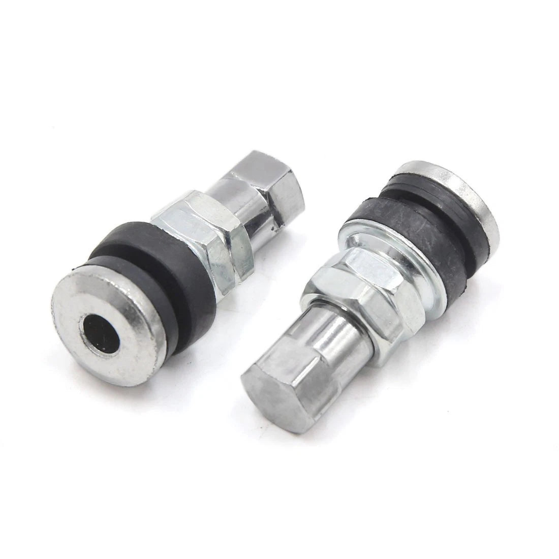 8 x Bolt-in Motorcycle Tubeless Wheel Tire Valve Stem with Dust Cap