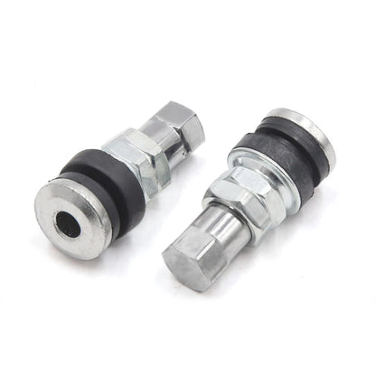 8 x Bolt-in Motorcycle Tubeless Wheel Tire Valve Stem with Dust Cap