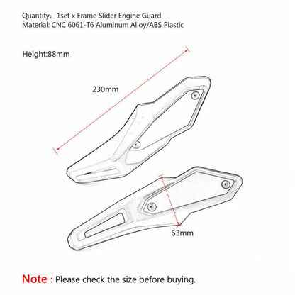 Frame Slider Motor Guards 2 x Left & Right for 2018 Kawasaki Z900RS (2018)