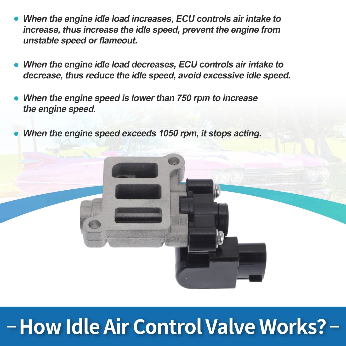 Idle Air Control Valve for Honda CR-V 2.4L L4 (2012-2016)