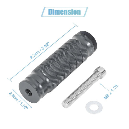 2 x 6mm Aluminum Aolly Rearset Footpeg for Motorbike