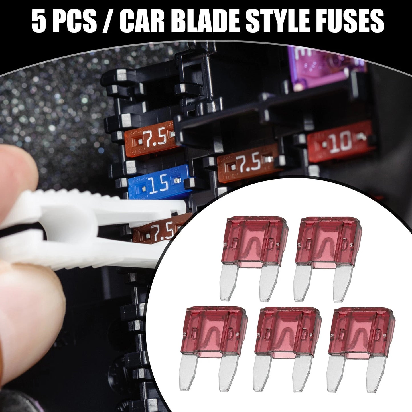 5 Pcs Mini 40AMP APM/ATM Blade Fuses for Car (Various Years)