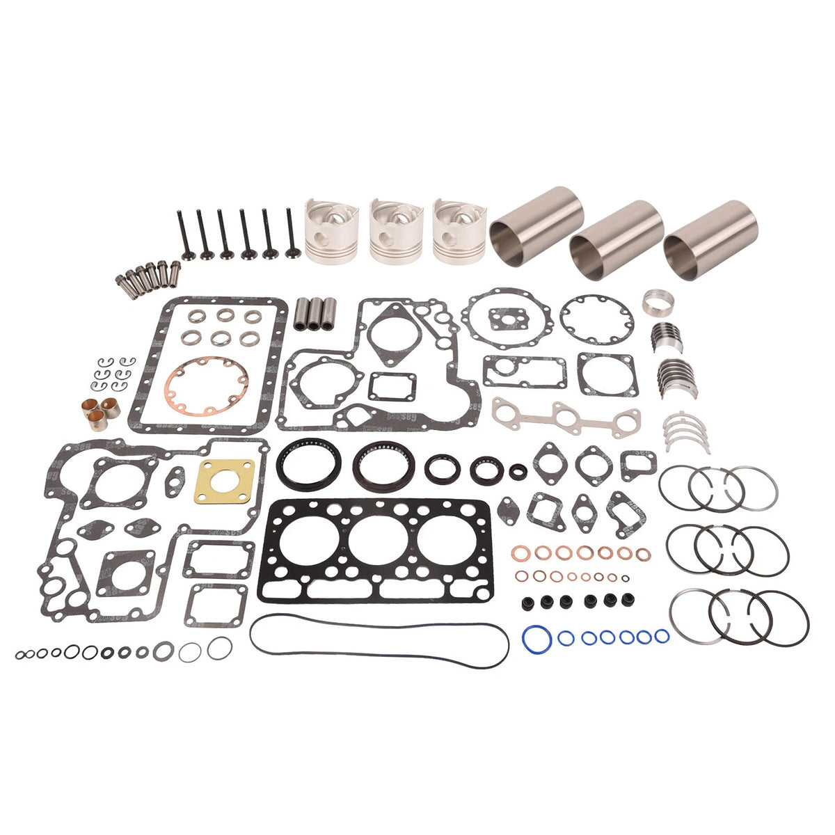 D750 Overhaul Kit for Kubota - Pistons, Rings, Bearings, Gaskets