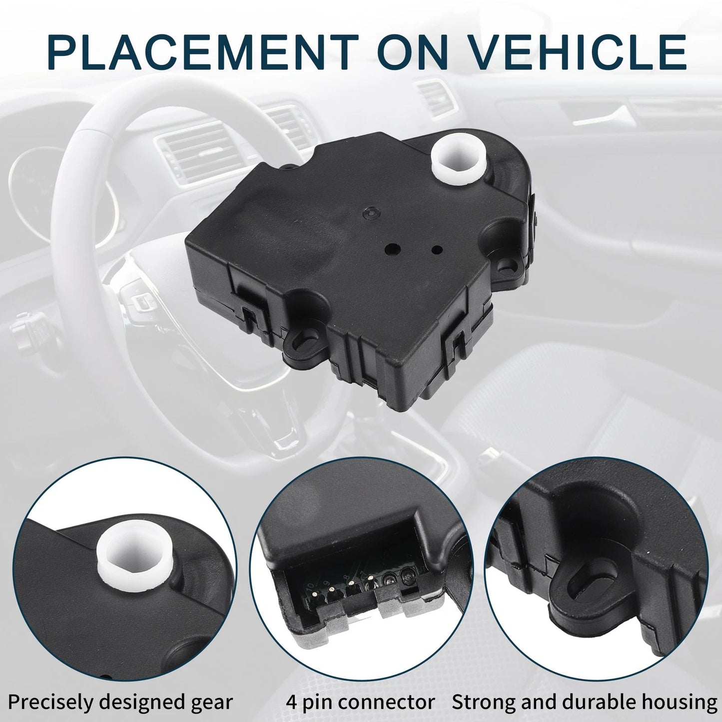 2 x HVAC Heater Blend Door Control Actuator for Jeep Grand Cherokee (2005-2010)