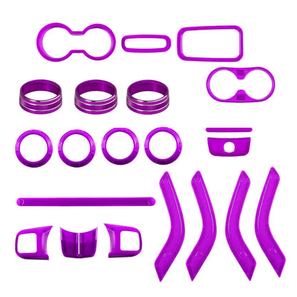 21pcs Interior Trim Cover Kit for Jeep Wrangler JK (2011-2017)