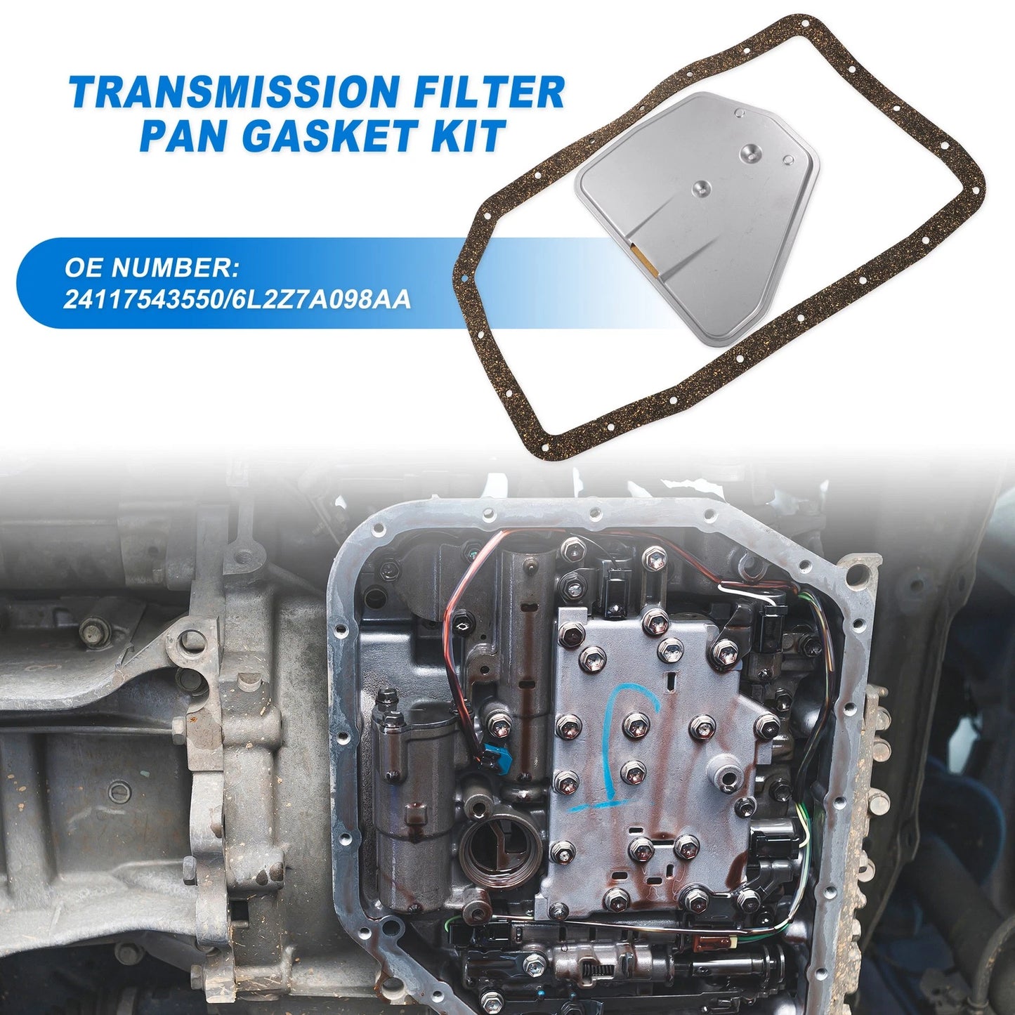 Transmission Filter Oil Pan Gasket Kit for Ford (2000-2006)