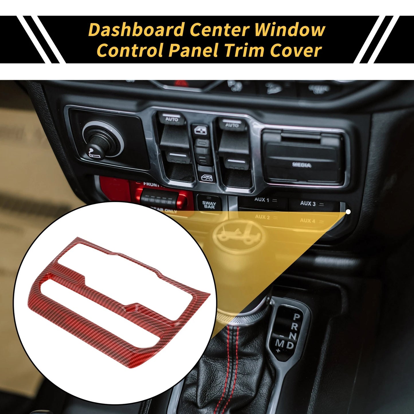Dashboard Control Panel Cover for Jeep Wrangler (2011-2023)