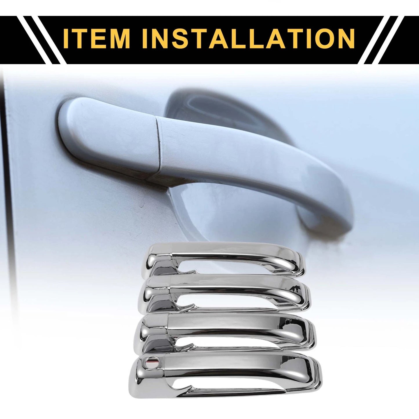 Door Handle Protector for Dodge Ram 1500 (2009 - 2018) Silver Tone
