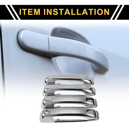 Door Handle Protector for Dodge Ram 1500 (2009 - 2018) Silver Tone