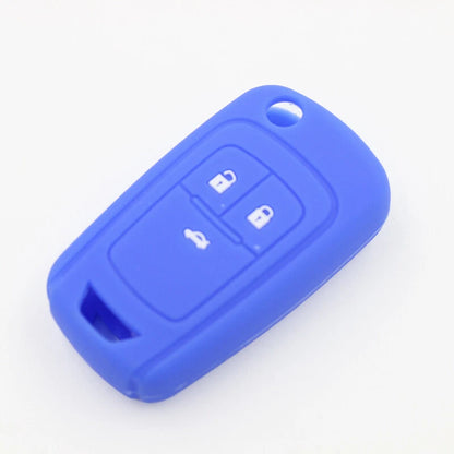 Blue Silicone FOB Key Cover Fit For Chevrolet Cruze 2013-2014 Spark Onix Volt
