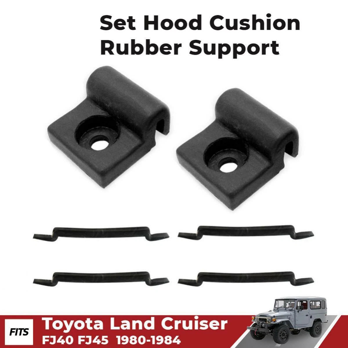 Bonnet Hood Cushion Rubber Molding Pad Fits 1980-84 Toyota Landcruiser FJ40 HJ47