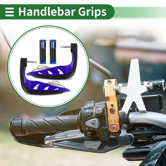 Hand Grips Aluminum Alloy Blue for Motorcycle