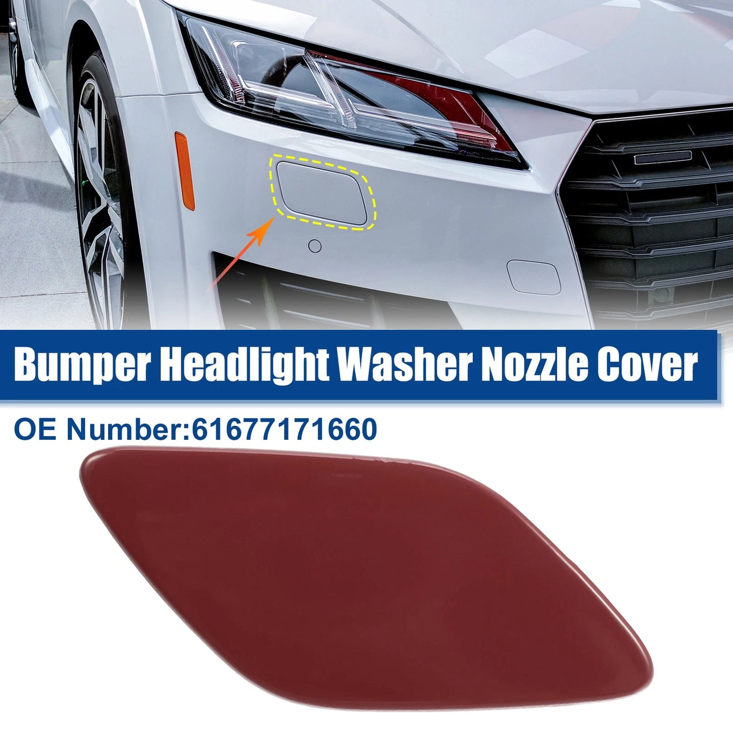 Front Bumper Headlight Washer Cover for BMW 335i (2007-2013)
