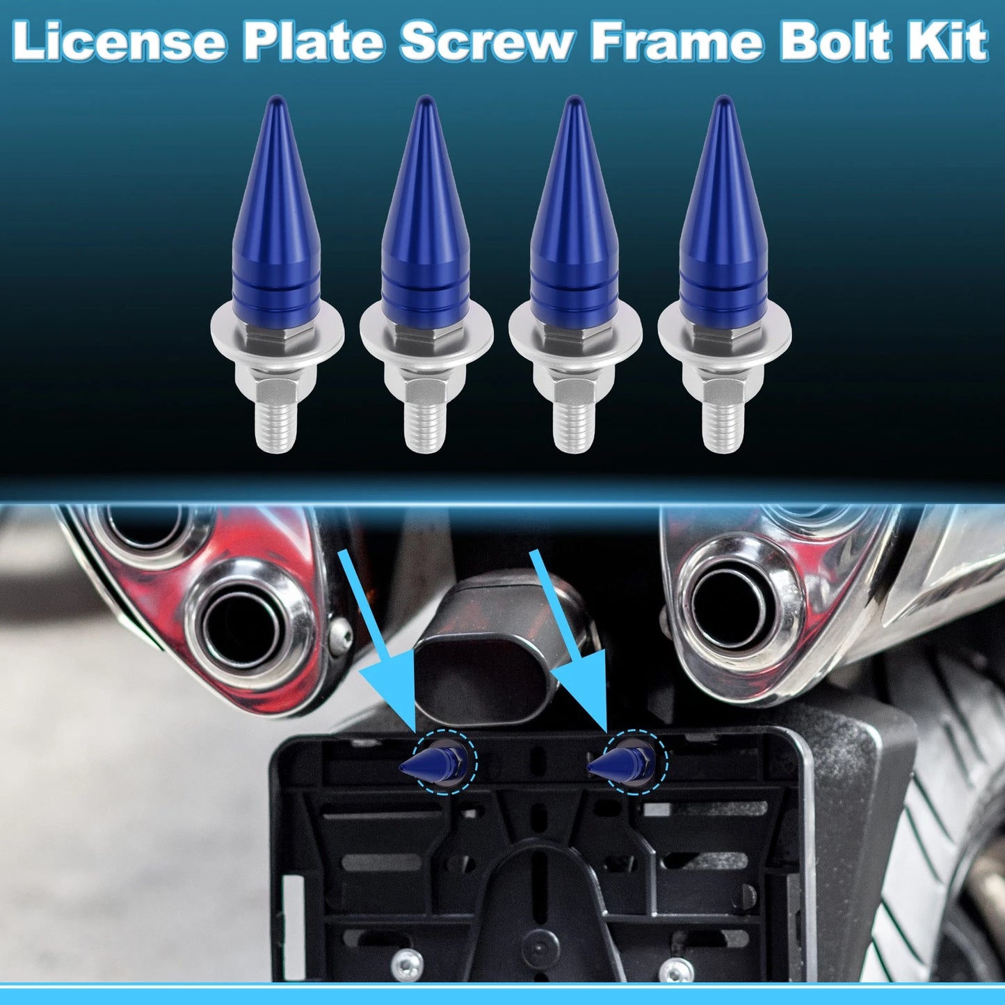 License Plate Screws Cover / 5.4 cm / Universal Motorcycle M6
