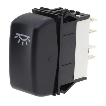 Black Dome Lamp Rocker Switch for Kenworth (P27-1040-10)