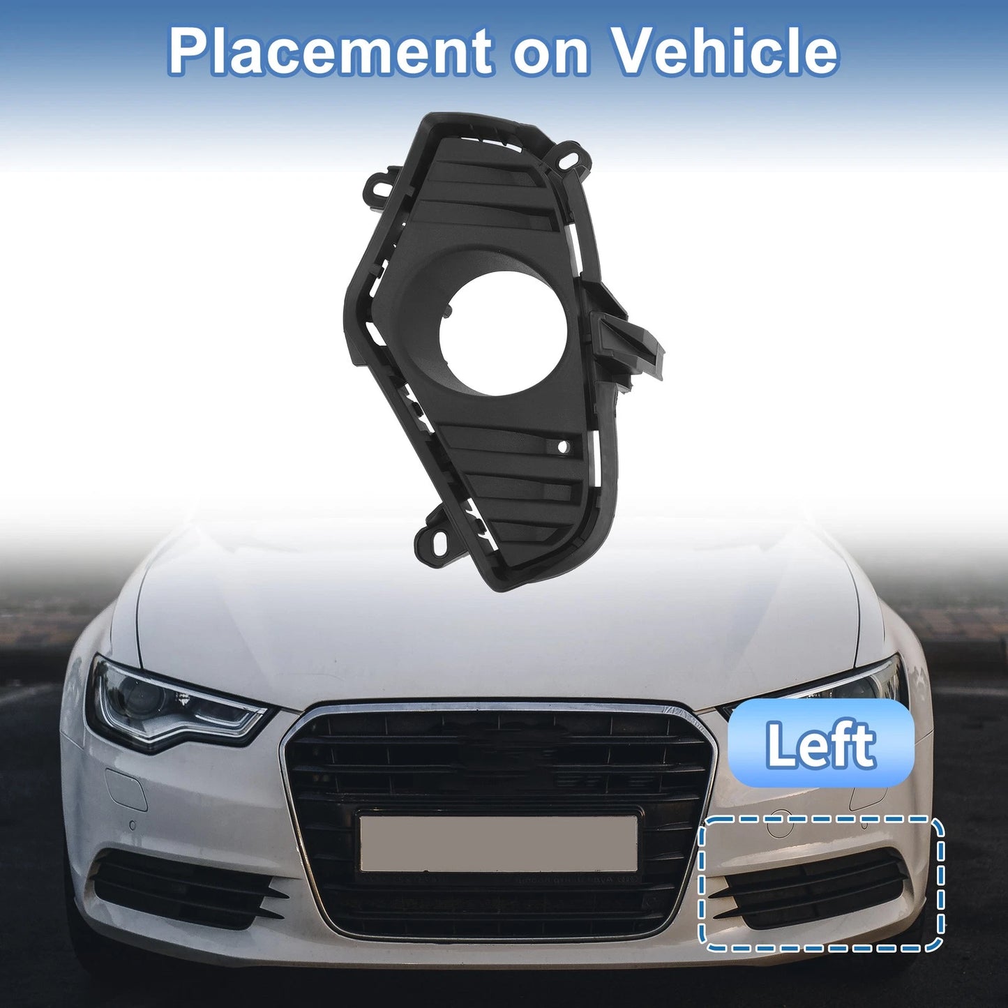 1 Pc / Front Left Fog Light Grill for Toyota RAV4 (2019–2023)