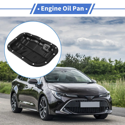 Engine Oil Pan for Toyota Corolla (2017-2023) - 1 x Steel Black