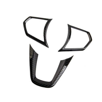 Carbon Fiber Style Central Control Steering Wheel Trim Cover for Acura MDX