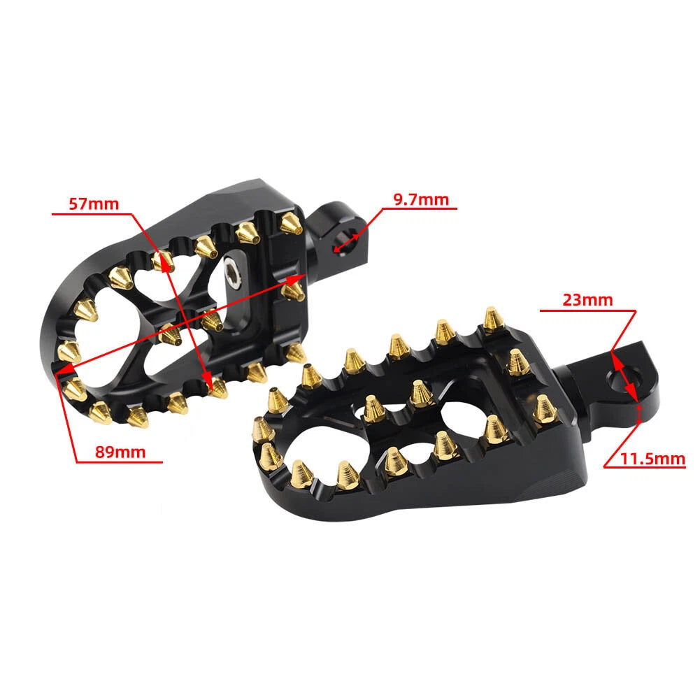 Wide Fat Foot Pegs for Harley Dyna Sportster Fatboy (No Year Specified)