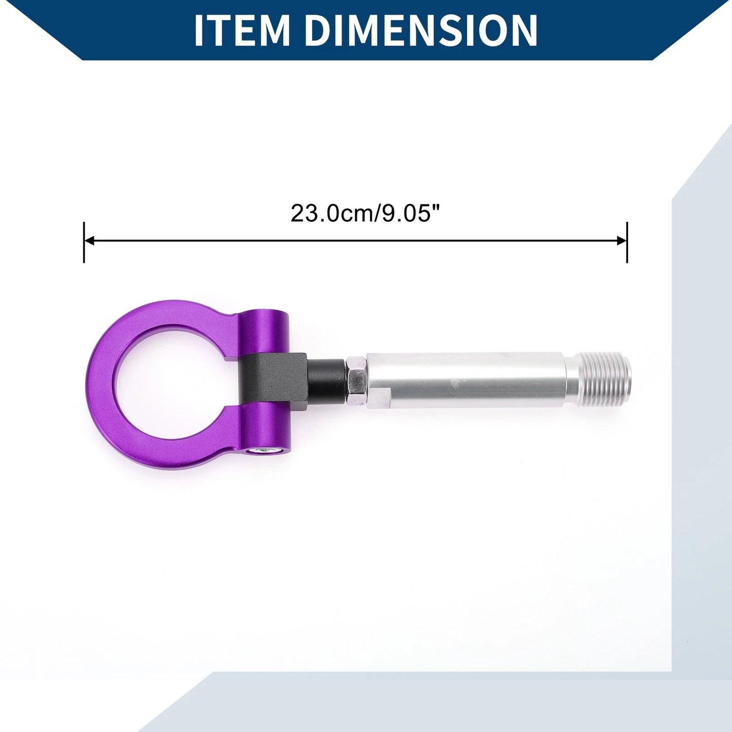 Tow Hook for Toyota Yaris 23cm Purple (2020-2023)