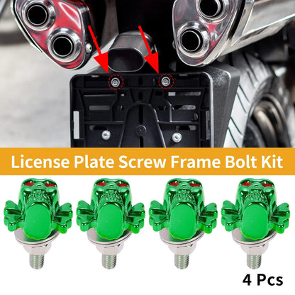 M6 License Plate Screws Cover / 38mm 4Pcs / License Plate Screws Cover for Universal Motorcycle