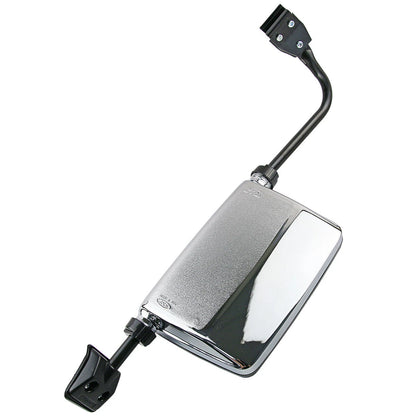Front Left Chrome Manual Door Mirror for Mitsubishi Pajero (1982-1991)