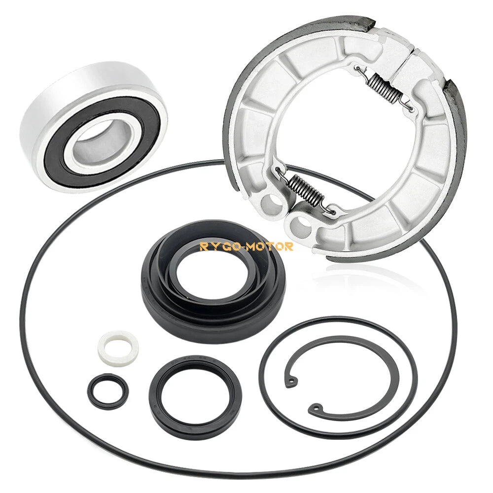 Rear Brake Drum Bearing Seal Kit & Shoes for Honda Foreman 500 (2014–2019)