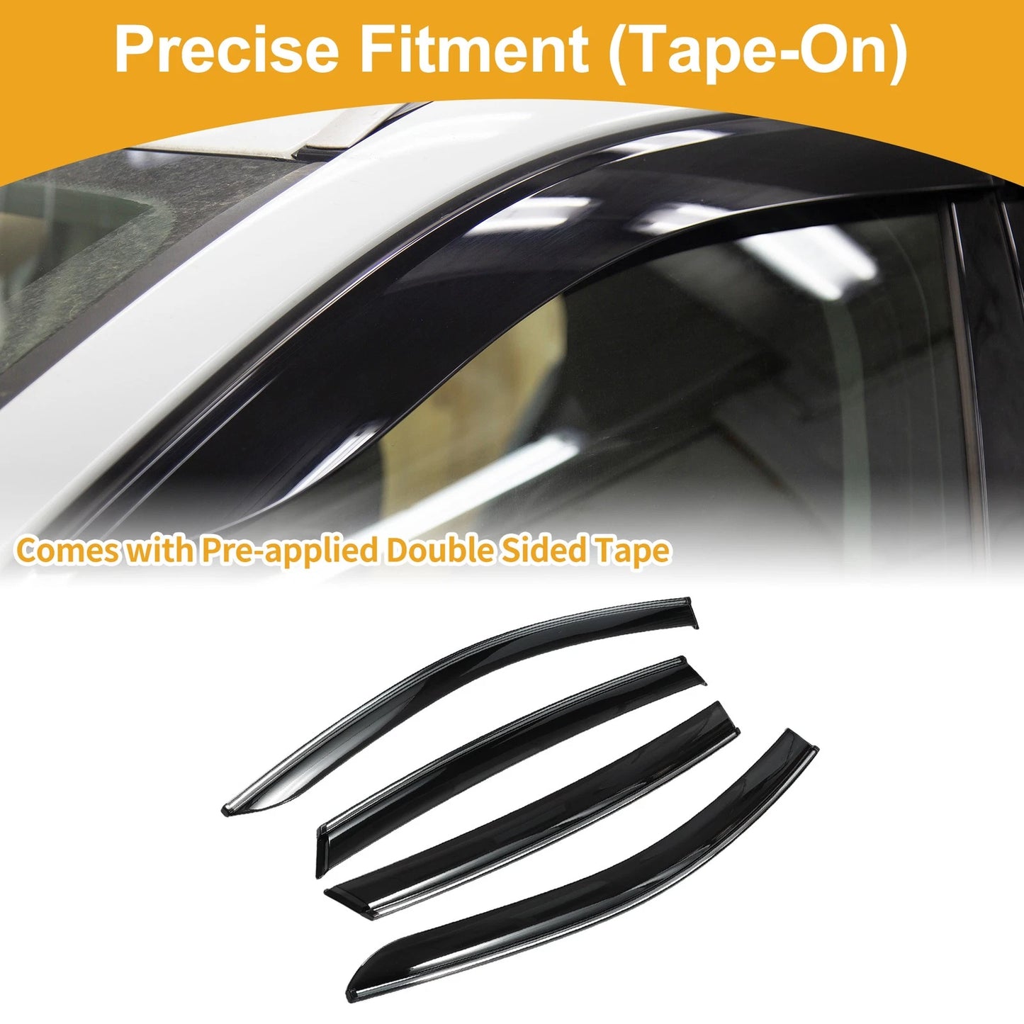 Window Deflectors 16-24 for Chevy Malibu Side Vent Visors (16-24)