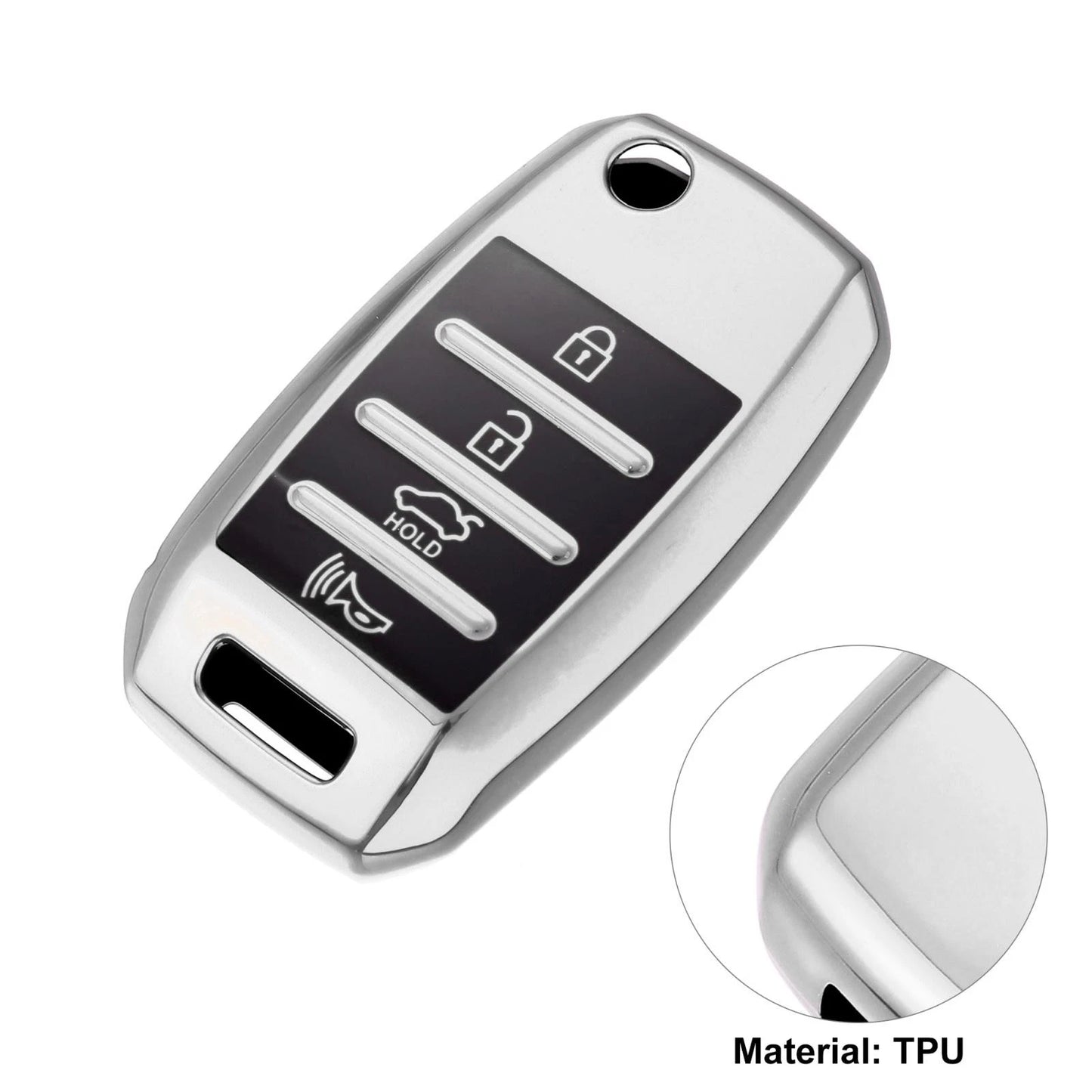 TPU Key Fob Cover Case for Kia Optima, Soul (2013-2018, 2015-2018)