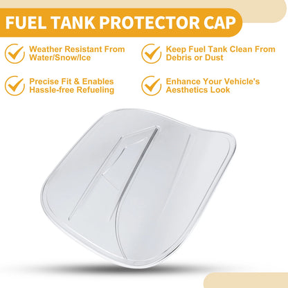 Fuel Tank Door Cap for Toyota CHR 2018-2025 Chrome Silver Tone
