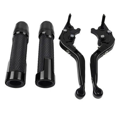 Fold Extendable Brake Clutch Levers & Handlebar Grips for Suzuki DL1000 (2002-2023)