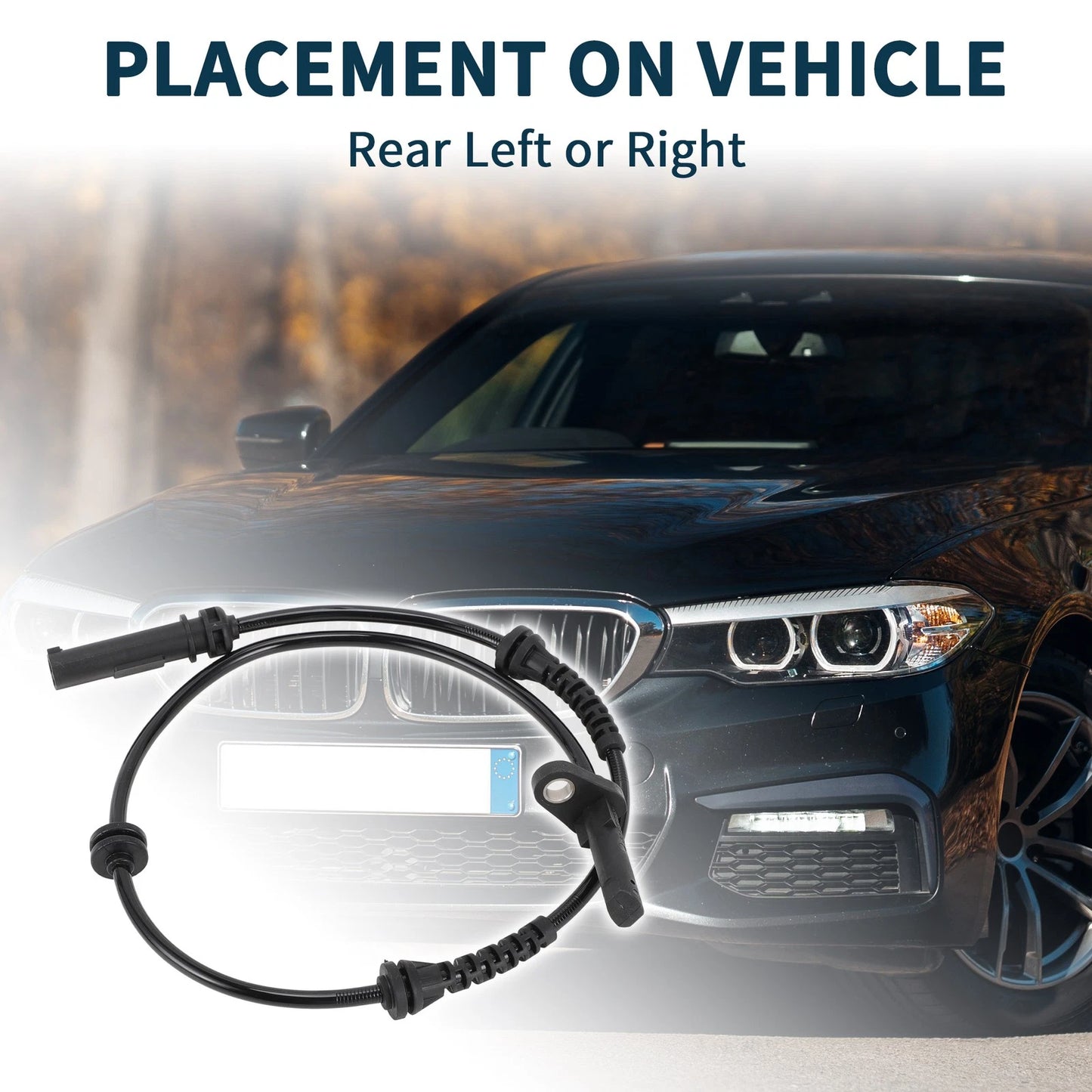 Rear Left/Right ABS Wheel Speed Sensor for BMW 528i (2011 - 2016)