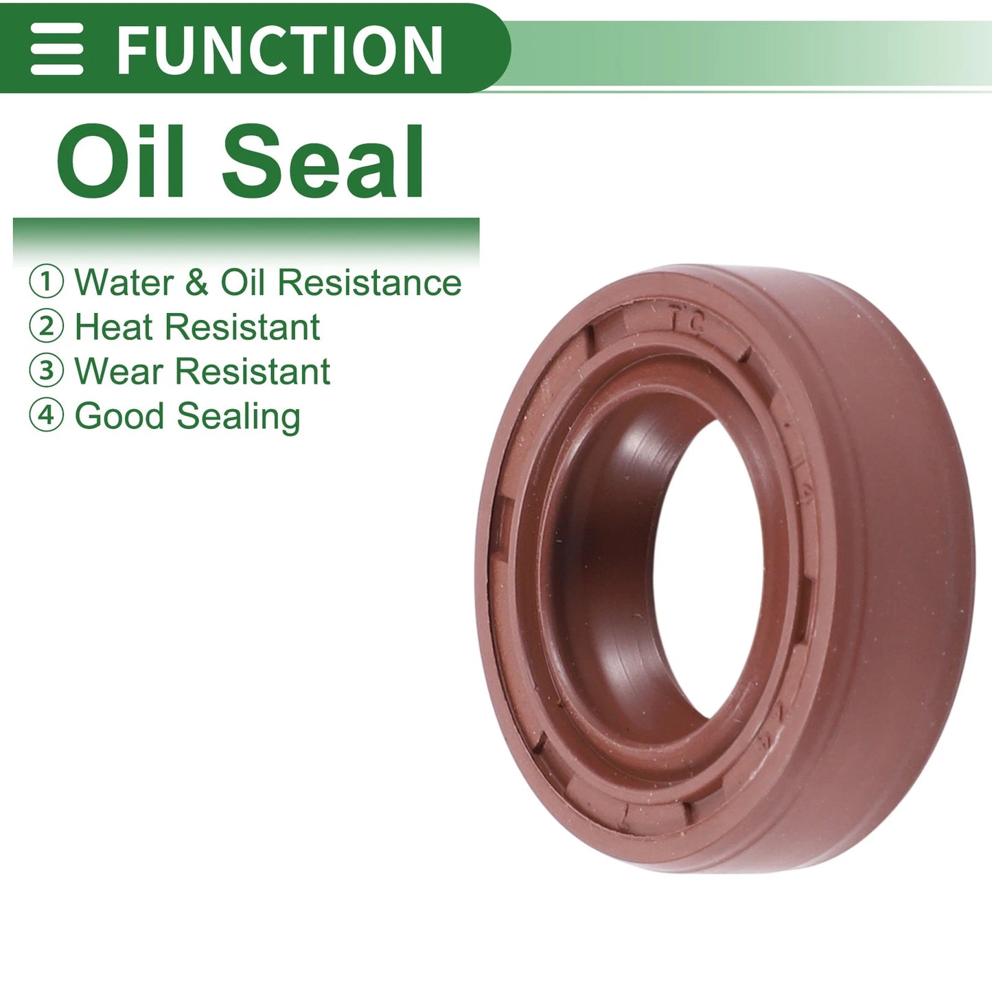 Oil Seal 14x24x7mm 5 Pcs Rotary Shaft Seal Fluorine Rubber for MakeModel