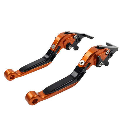 Orange Extendable Brake Clutch Levers for BMW F650GS (2002-2007)