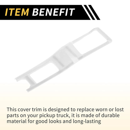 4WD Gear Shift Panel Cover Trim for Jeep Wrangler JL JLU (2018-2024) White