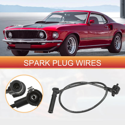 6 Pcs Spark Plug Wire Ignition Coil Cables for Ford Mustang (2005-2014)