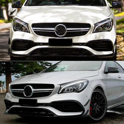 Front Bumper Splitter Canards for Benz CLA200 W117 C117 (2016-2019)