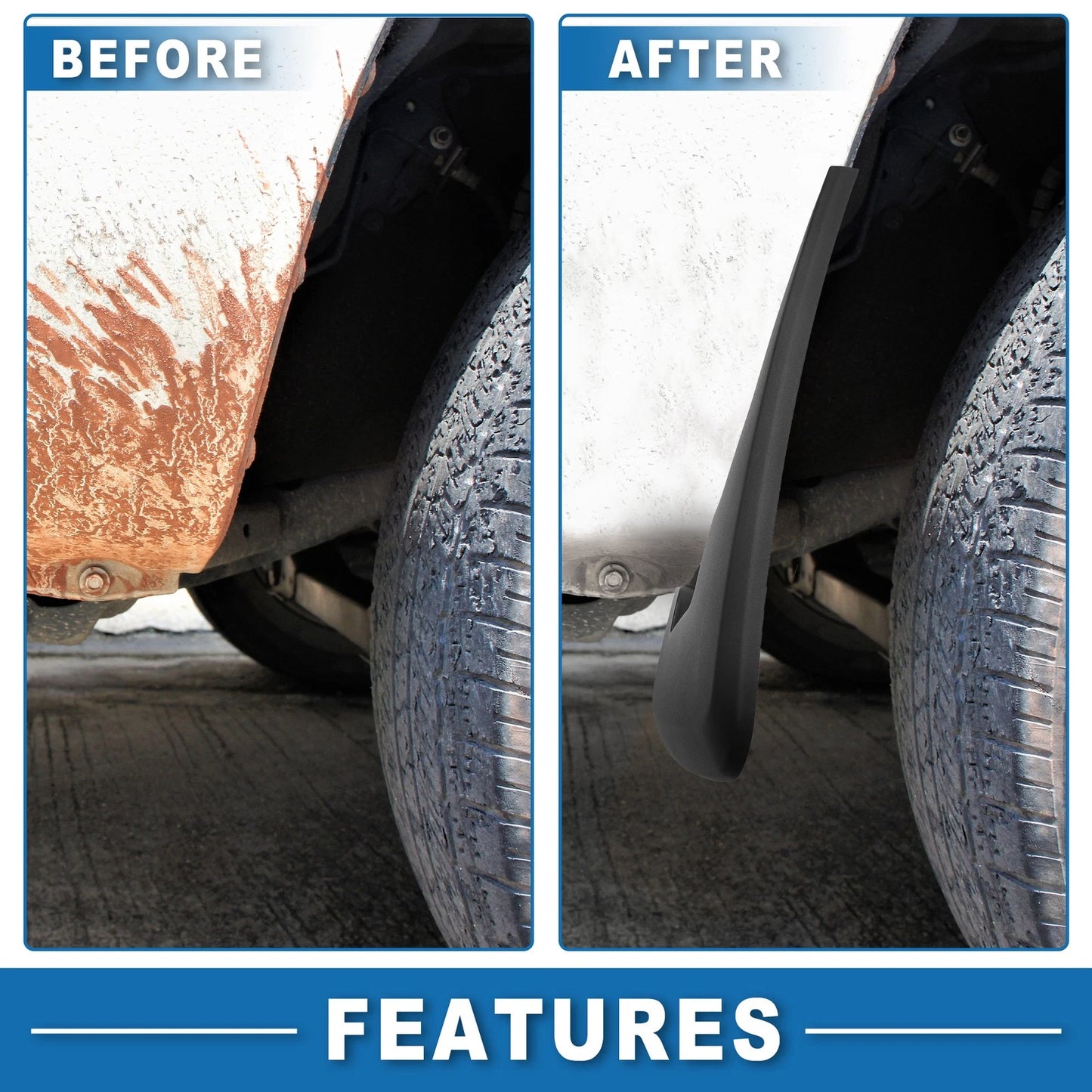 Mud Flap Splash Guards for Dodge Ram 1500 (2019-2024)